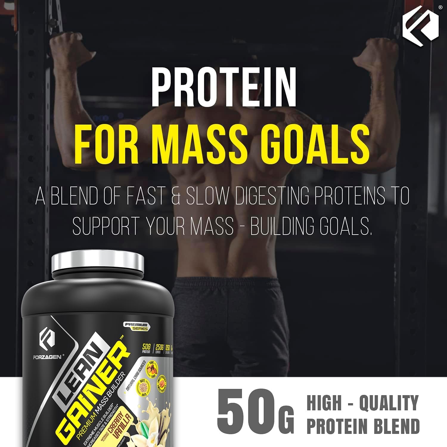 Lean Gainer Premium Mass Builder | Mass Gainer Protein Powder for Men & Women |