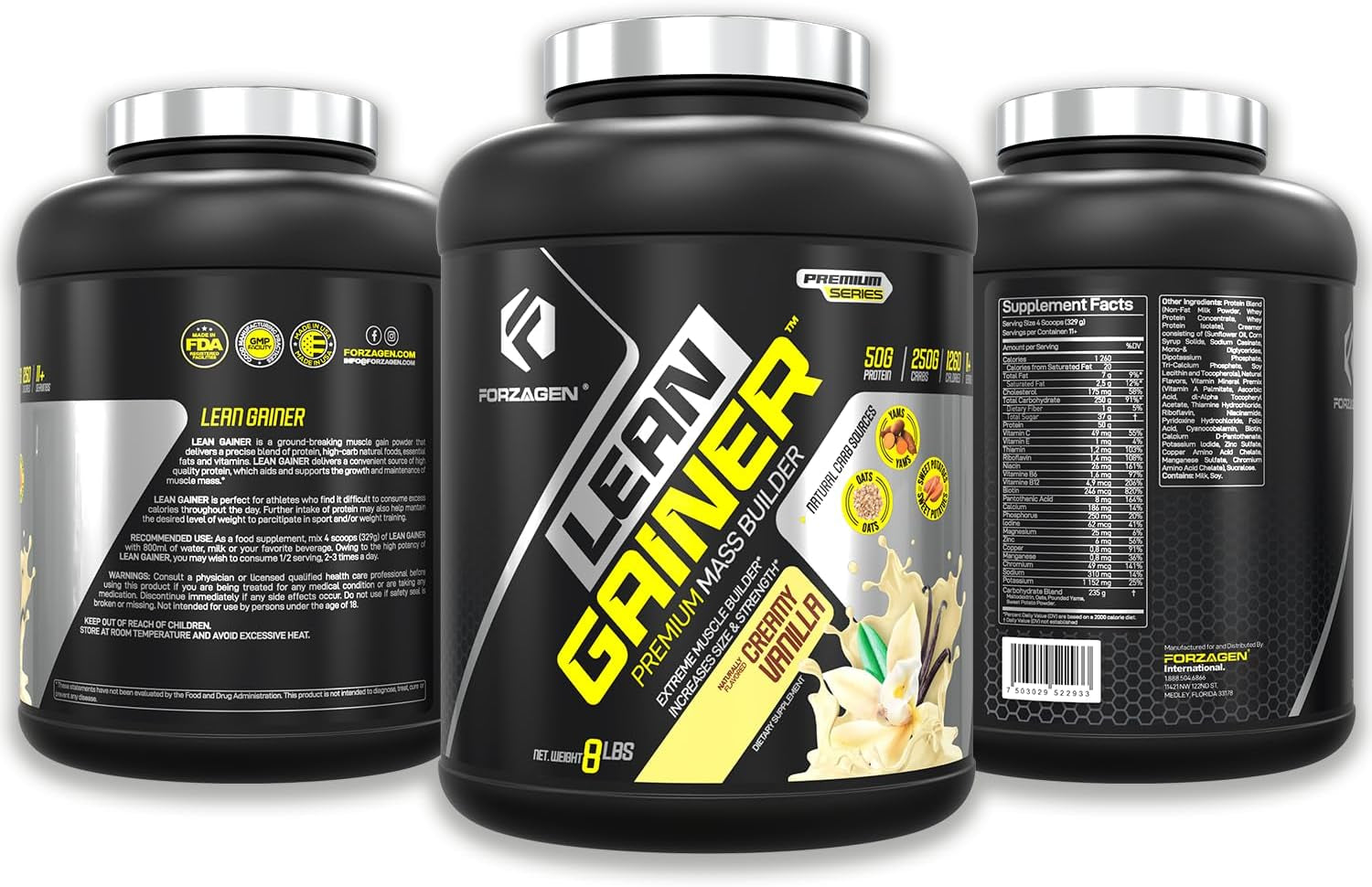 Lean Gainer Premium Mass Builder | Mass Gainer Protein Powder for Men & Women |